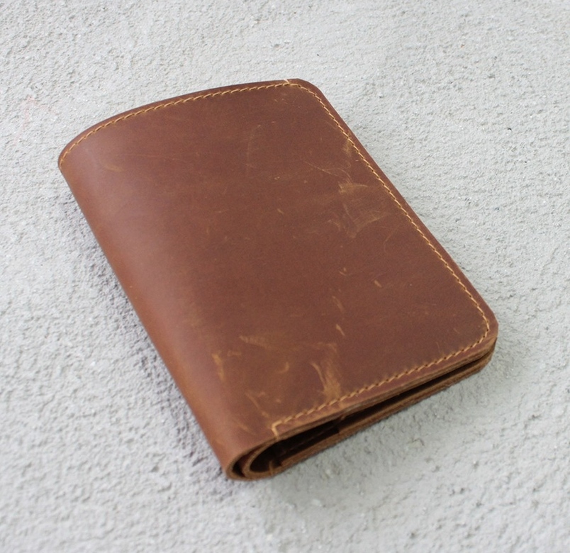 Men's wallet - Рыжий крейзи хорс