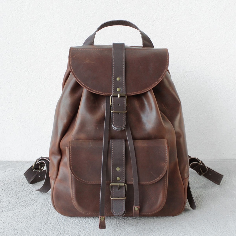 City Travel Bag - Каштановый крейзи хорс