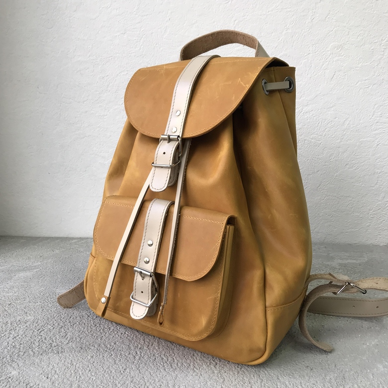 City Travel Bag - Медовый крейзи хорс