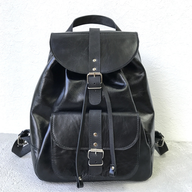 City Travel Bag - Чёрный гладкий