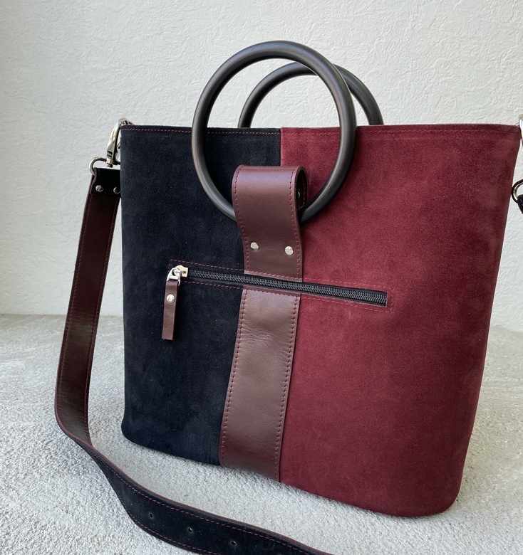 Charlotte "Замша марсала и чёрная"