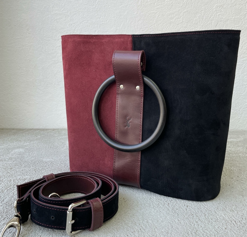 Charlotte "Замша марсала и чёрная"