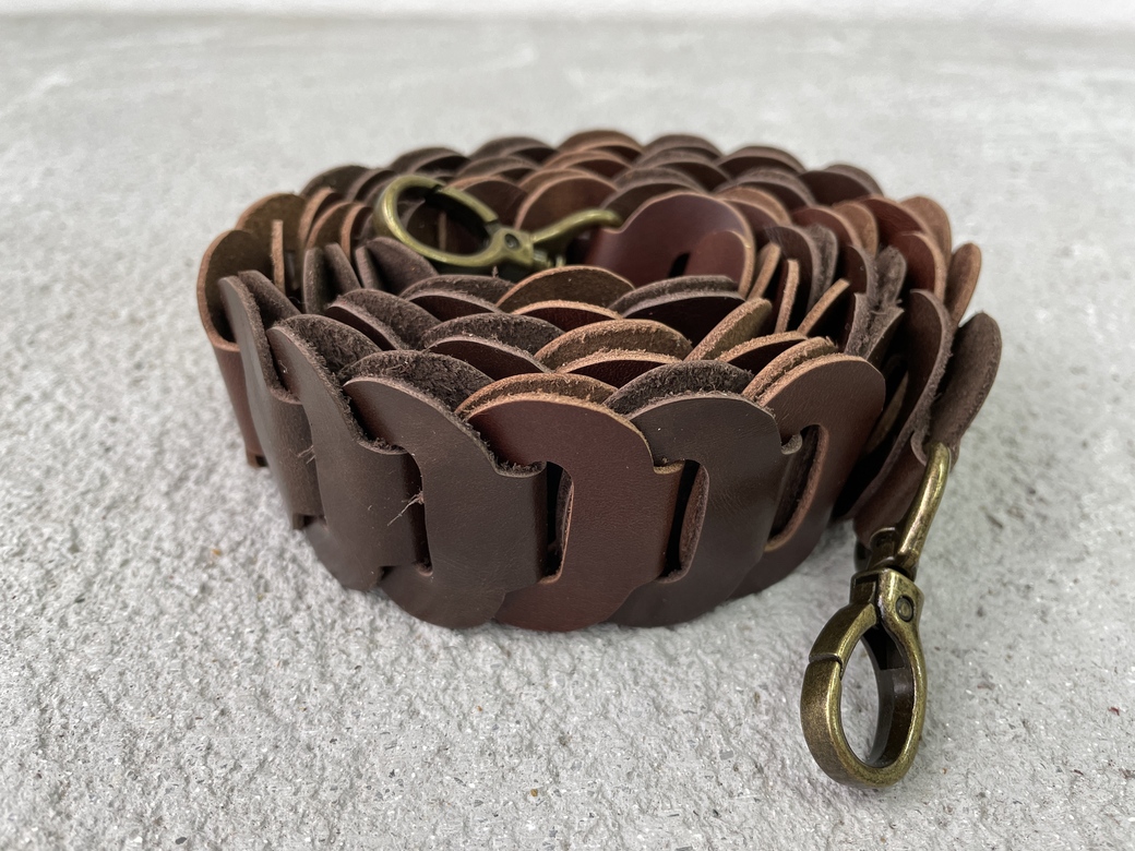 Ремень наборный - коричневый микс 1
