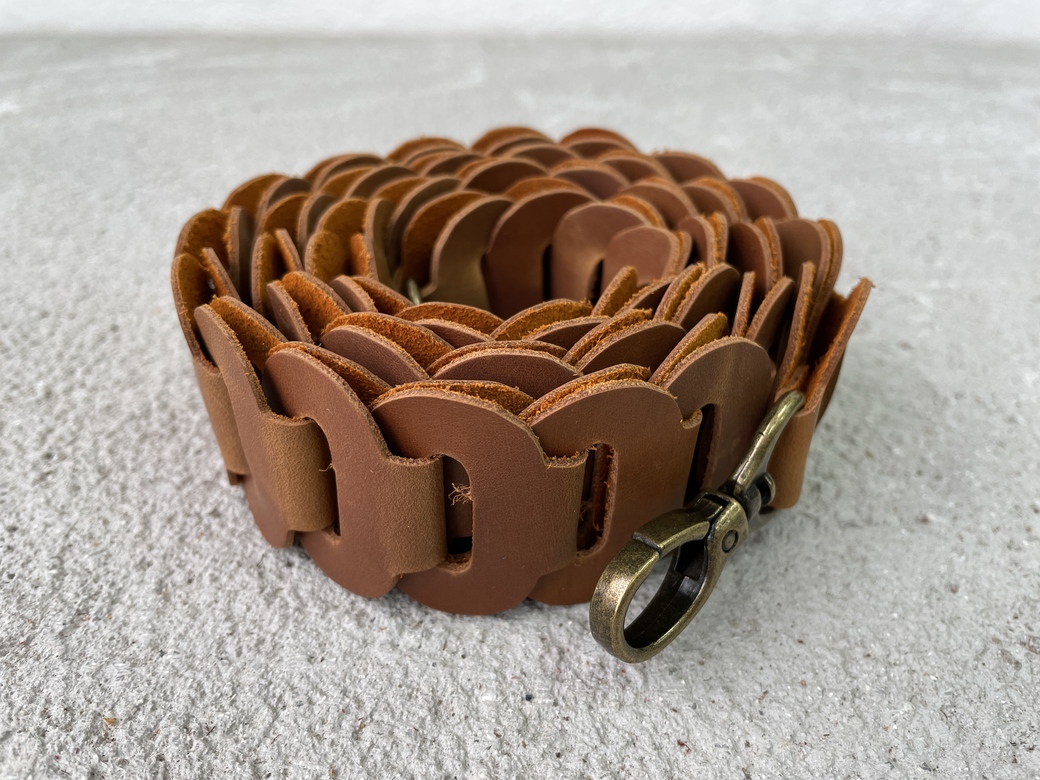 Ремень наборный - песочный 1