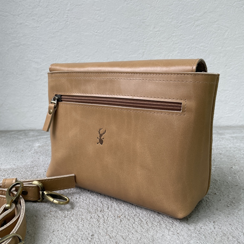 Fibi - велюр песочный + крем-брюле гладкая