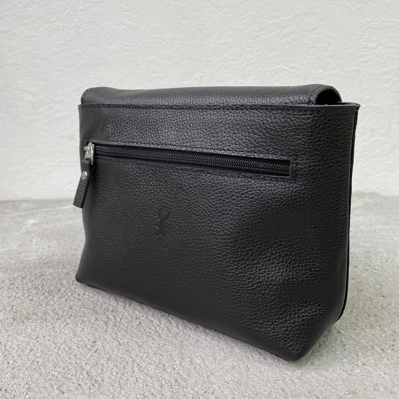 Fibi - велюр чёрный + чёрная фактурная