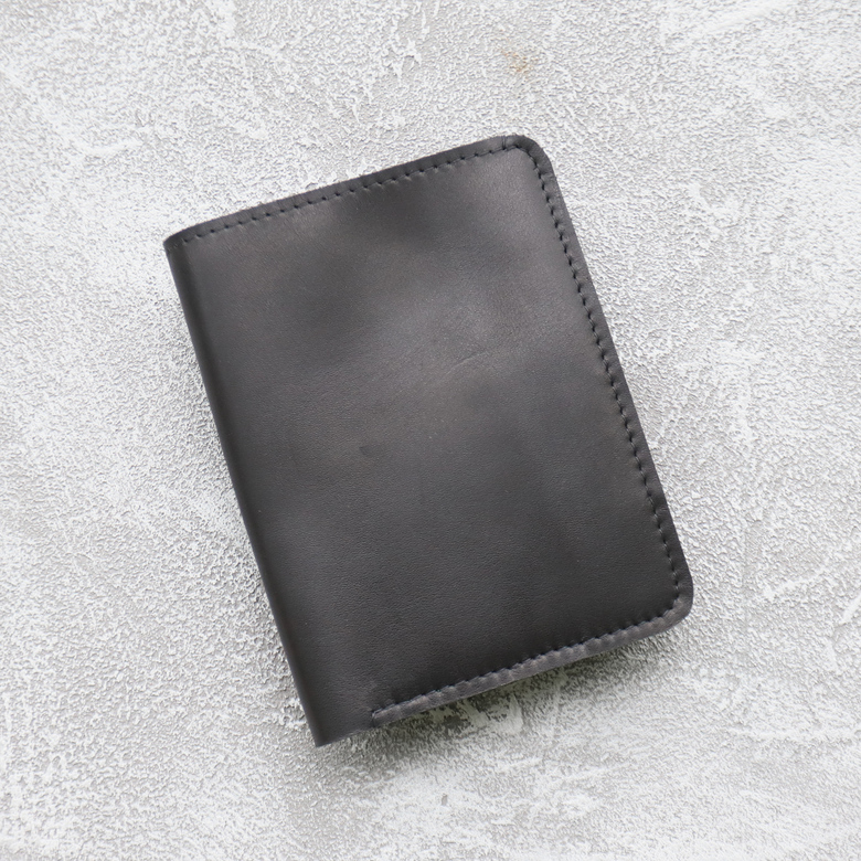 Men's wallet - Чёрный крейзи хорс