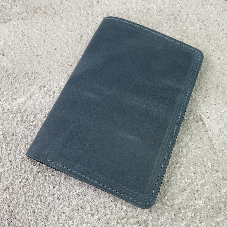 Men's wallet - Синий крейзи хорс