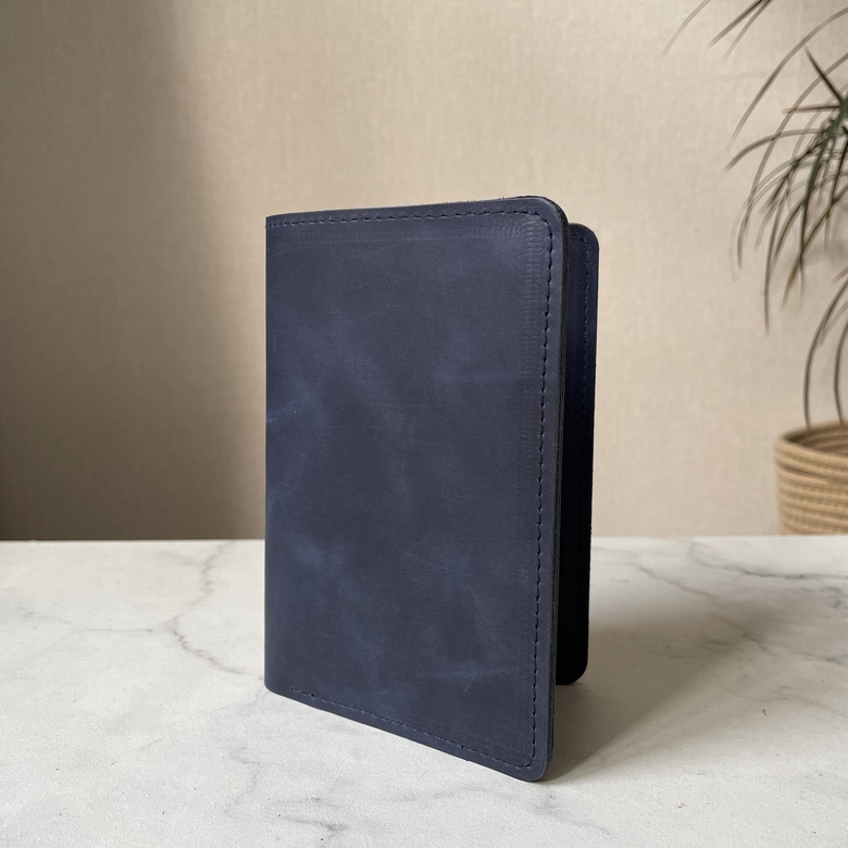 Men's wallet - Крейзи хорс черника