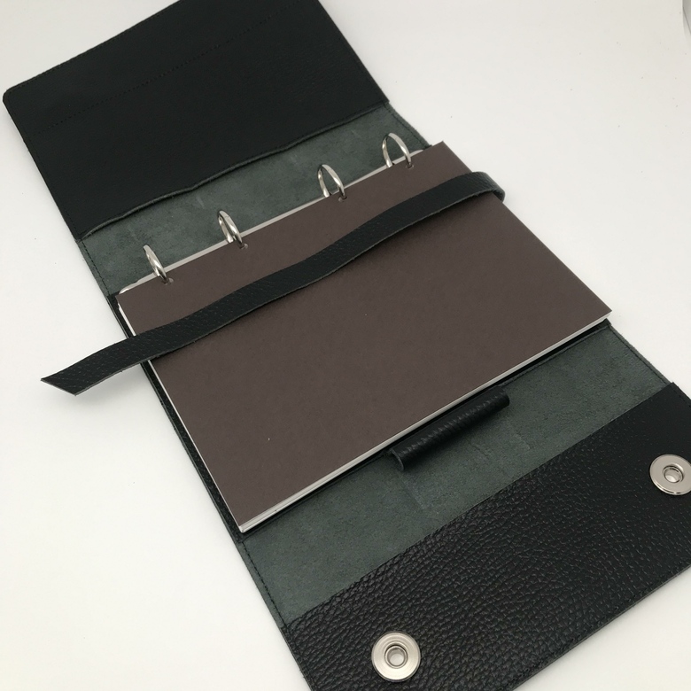 Блокнот А5 - Чёрный фактурный