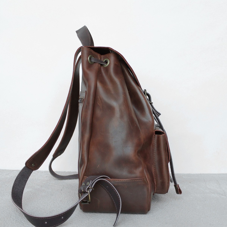 City Travel Bag - Каштановый крейзи хорс