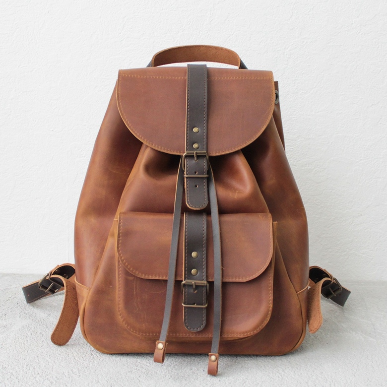 City Travel Bag - Песочный крейзи хорс