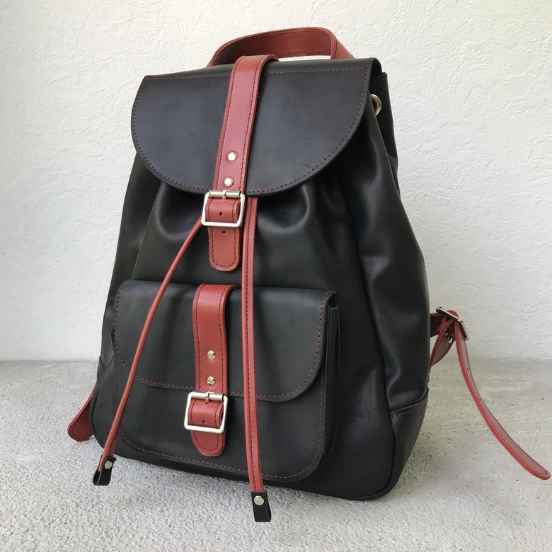 City Travel Bag - Чёрный крейзи хорс